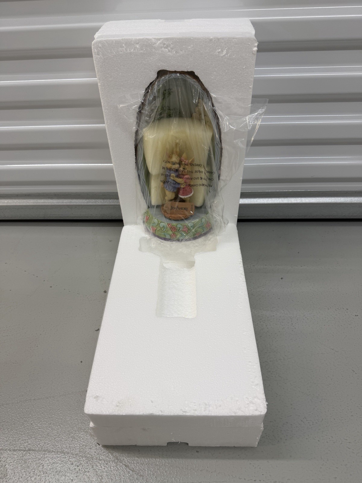 Jim Shore Heartwood Creek 11” Lighted Rotating Easter Bunny Couple Figurine