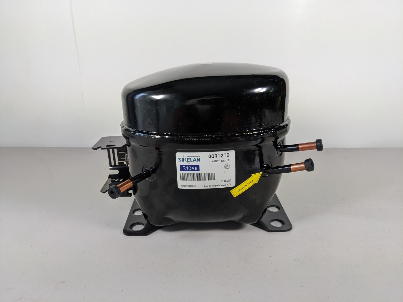 Sikelan GQR12TD Refrigeration Compressor 1/3HP 4521BTU 110-120V R134a HBP