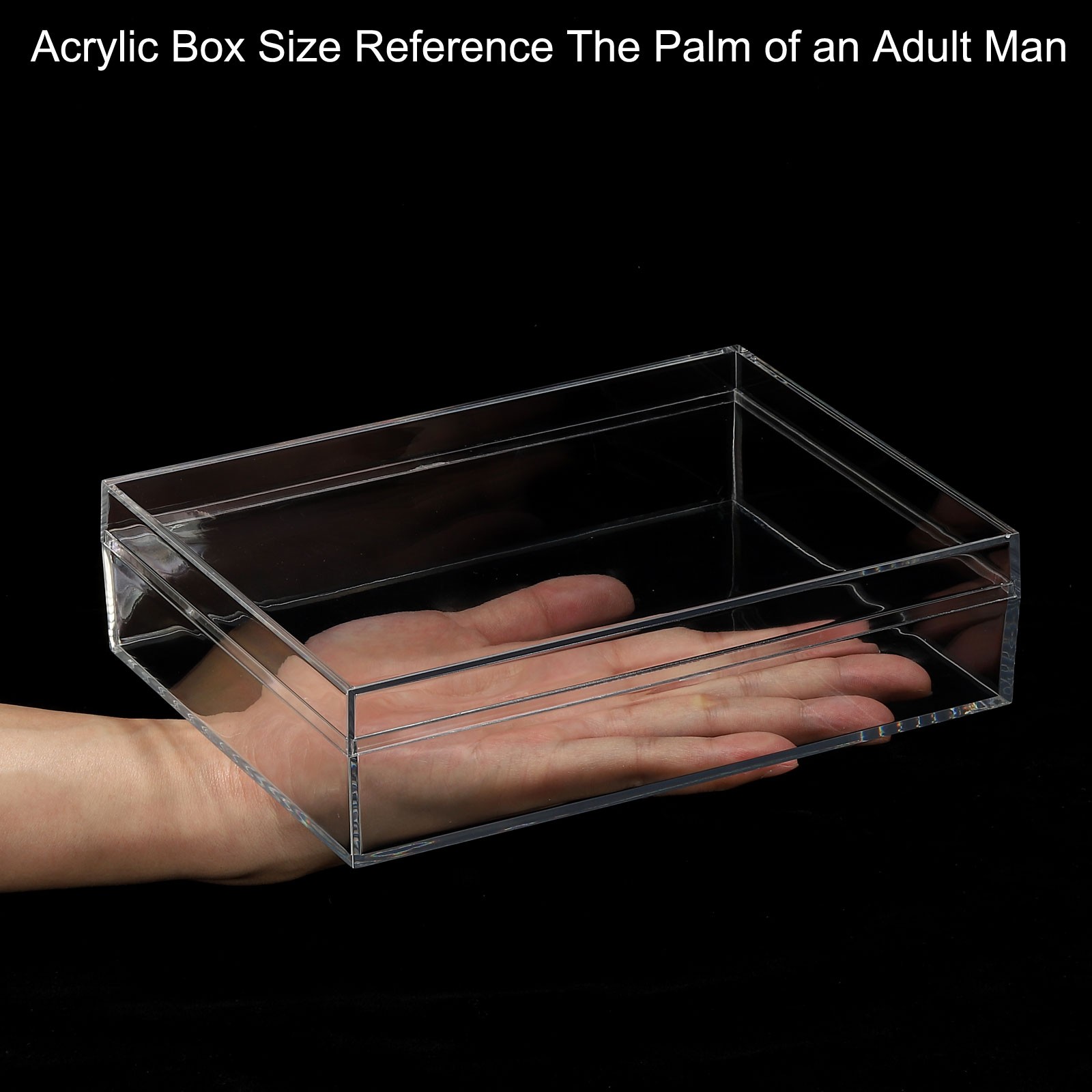 7.87" x 5.91" x 1.97" Acrylic Box with Lid Clear Acrylic Display Boxes