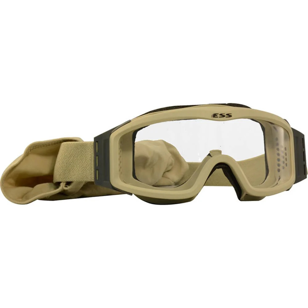 USGI ESS Profile NVG Tan Goggles Clear Lens Only w/ Carrying Case