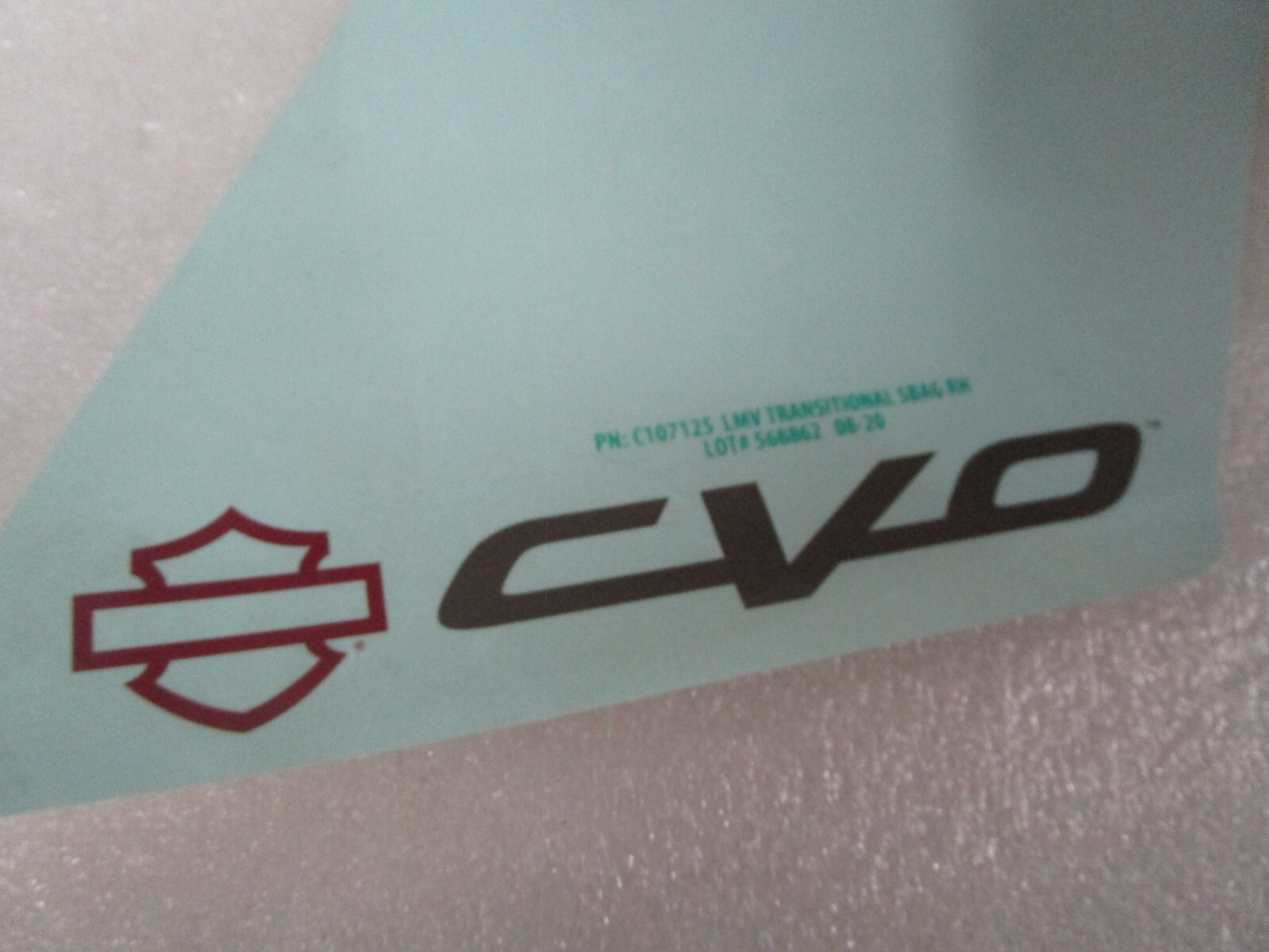 Genuine Harley Davidson Touring CVO Saddlebag Waterslide Decals PAIR