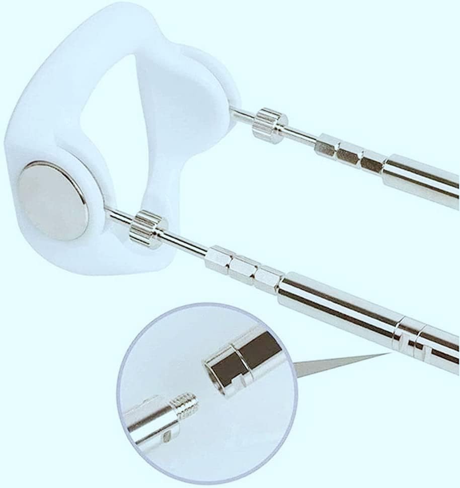 White Ergonomic Penile Traction Device - Adjustable and Portable Enhancement Kit
