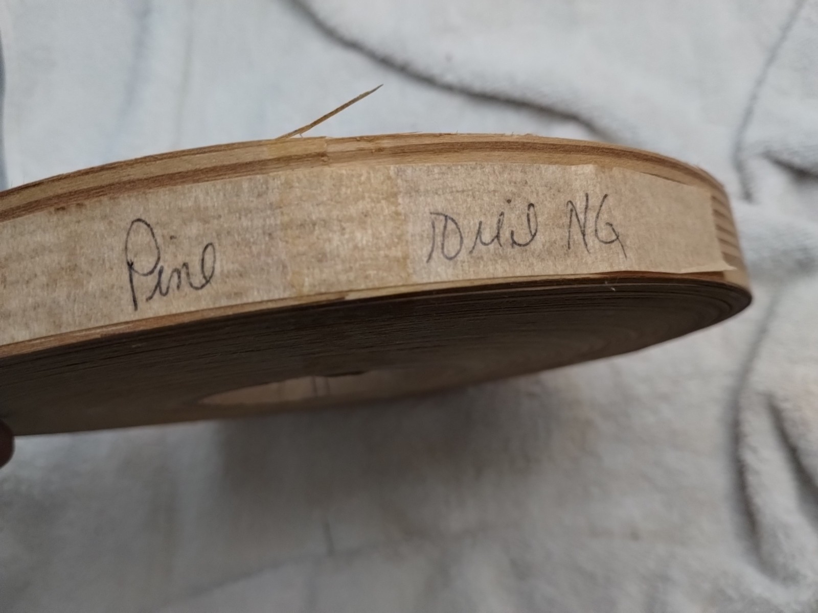 White Pine Edge Banding 1" x 500 ft 10ml Real Wood No Adhesive