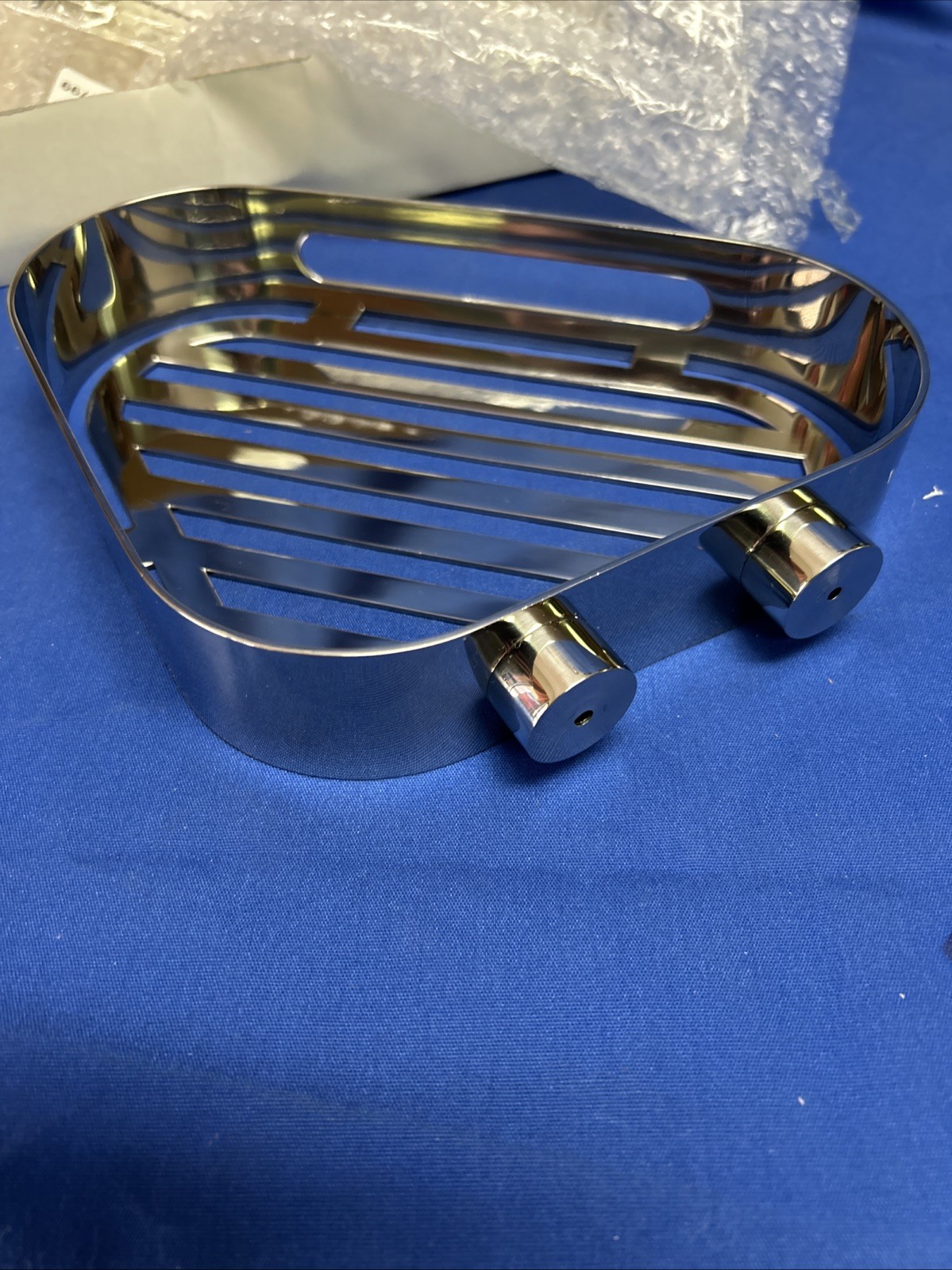 Sonia 141517 8.875" Wall Mount Corner Shower Wire Basket in Polished Stainless