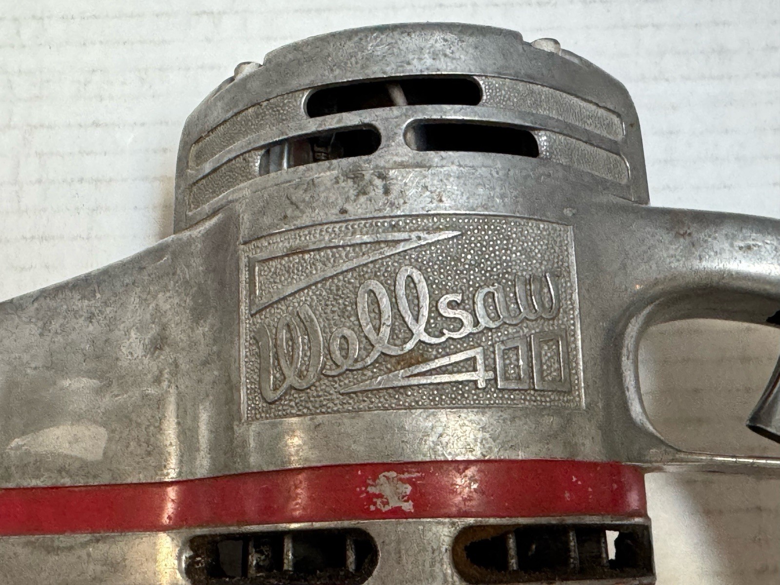 Wellsaw Model 400 Butcher Processor Breakdown Saw and Case