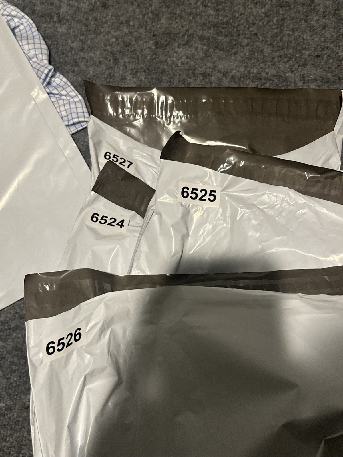 Collars and Co Dress Collar Polo Shirt Men L Blue White Plaid