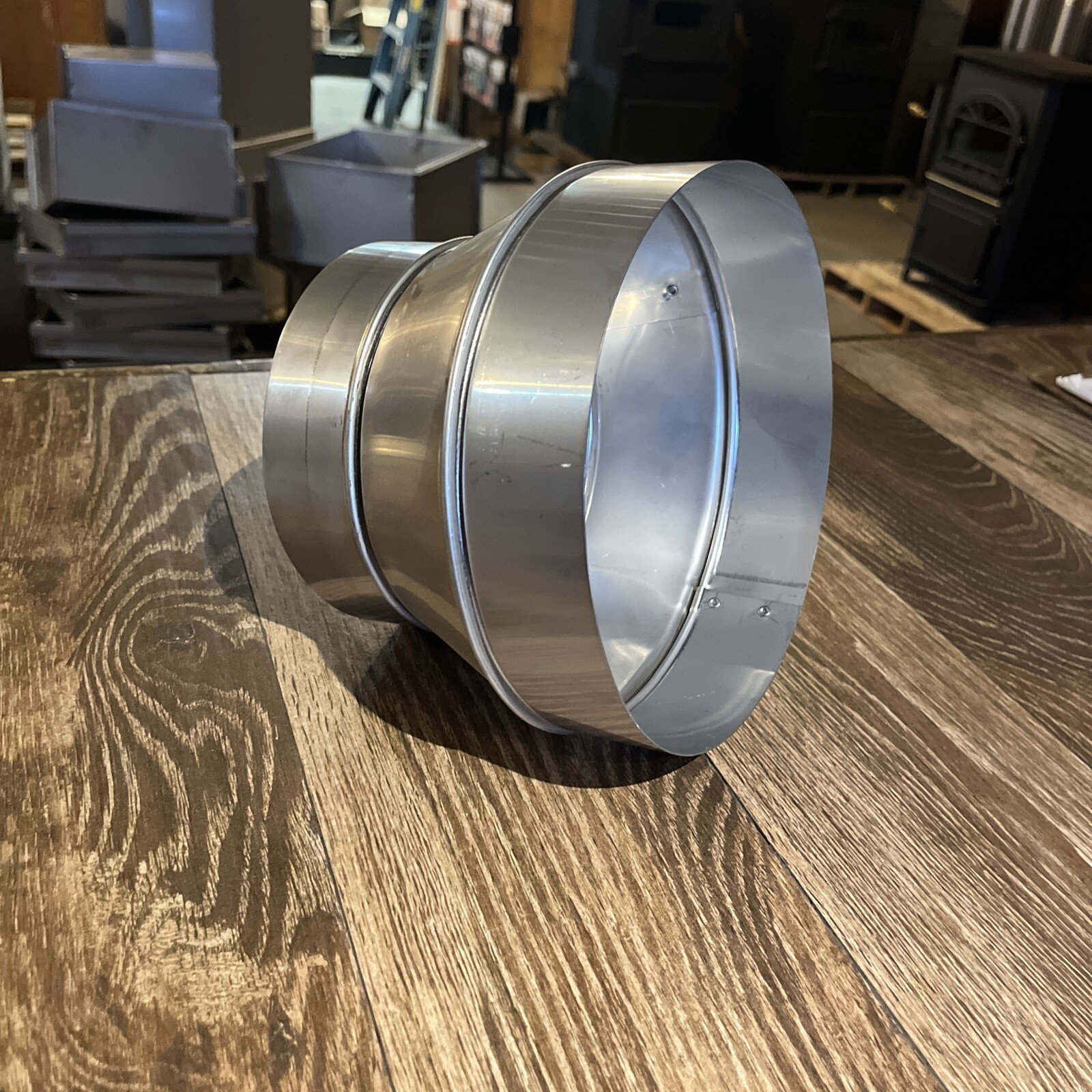 8” x 6” stainless steel stove pipe/chimney reducer/increaser