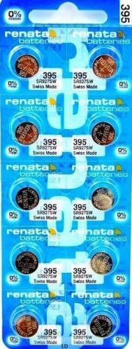395 RENATA WATCH BATTERIES SR927SW (2 piece) New packaging Authorized Seller