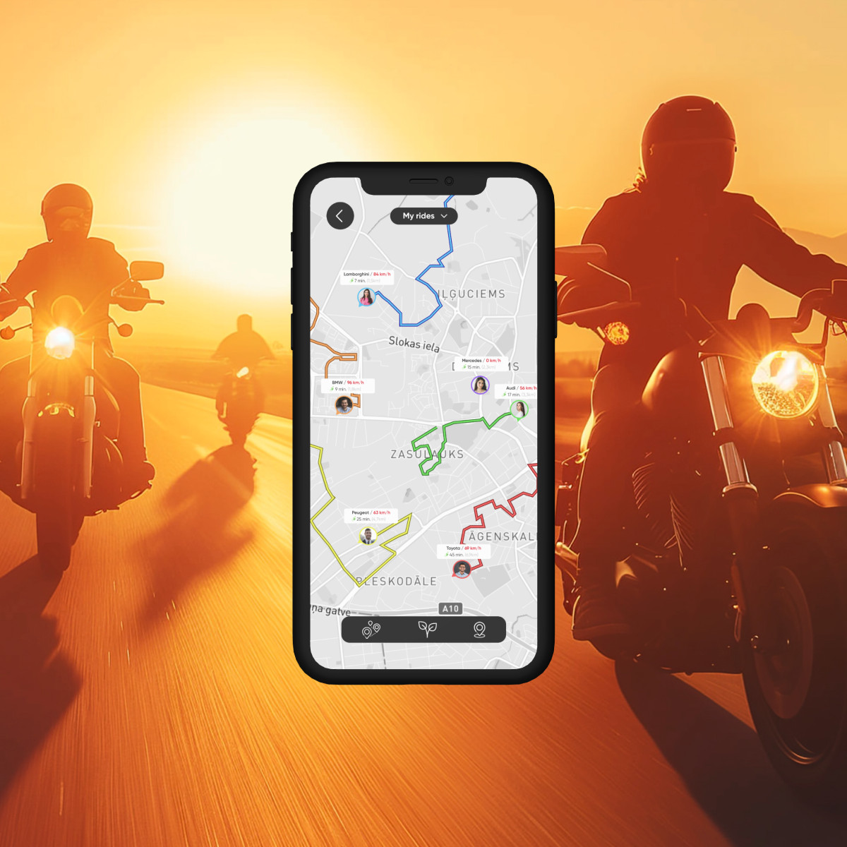 SIZZAPP Real-time GPS tracker for motorbikes WITHOUT SUBSCRIPTION
