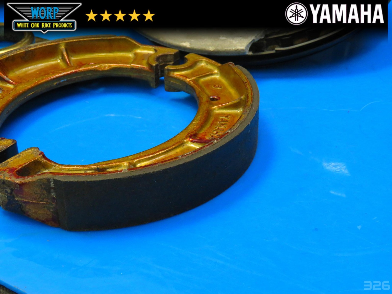 2002 YAMAHA BEAR TRACKER 250 REAR / BACK DRUM BRAKE PLATES SHOES ~ FOR PARTS