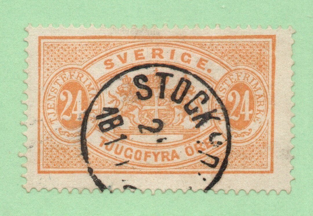Sweden - Sc# O21a Used - Perf 13           /              Lot 0324253