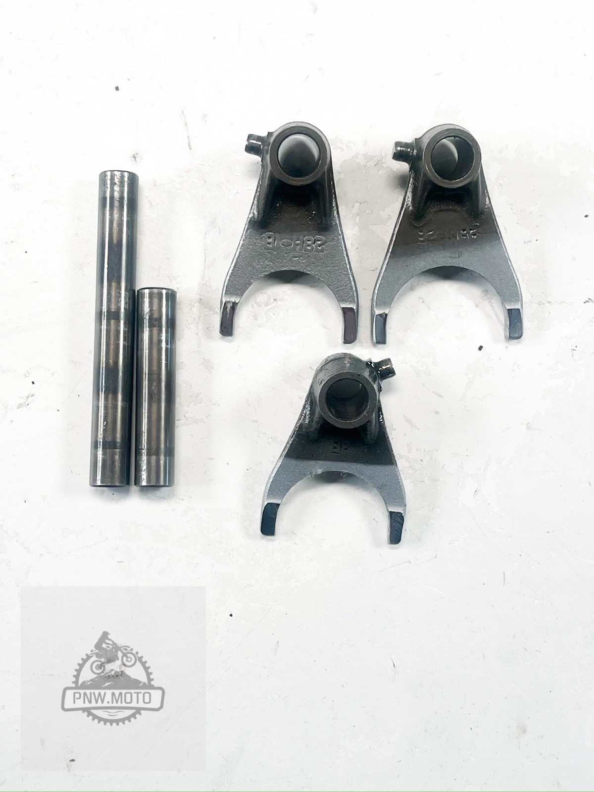 2010 SUZUKI RMZ450 RMZ 450 OEM TRANSMISSION GEAR SHIFT FORKS 08-24