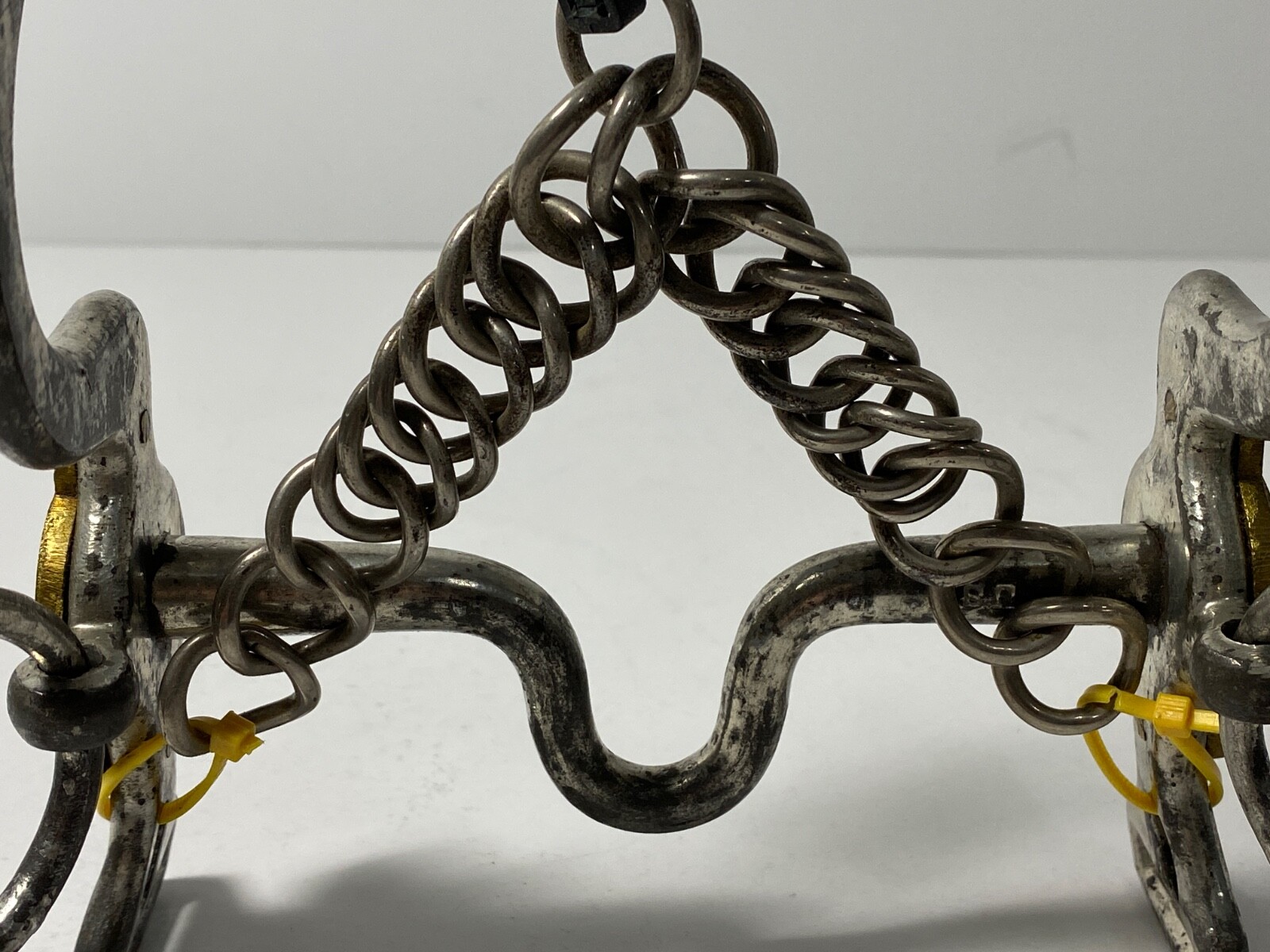 U.S. M1863 MODIFIED, BRIDLE CURB HORSE ARTILLERY BIT, CURB CHAIN, POST CIVIL WAR