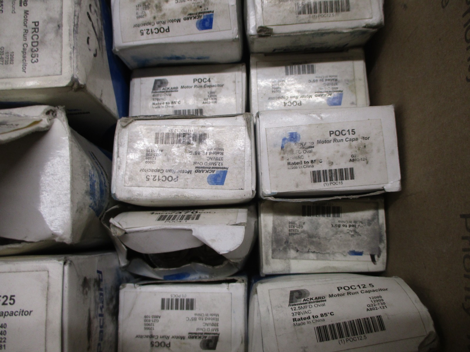 LOT OF 29 NOS PACKARD MOTOR RUN CAPACITORS PRCFD405 POCF40 POC4 HVAC