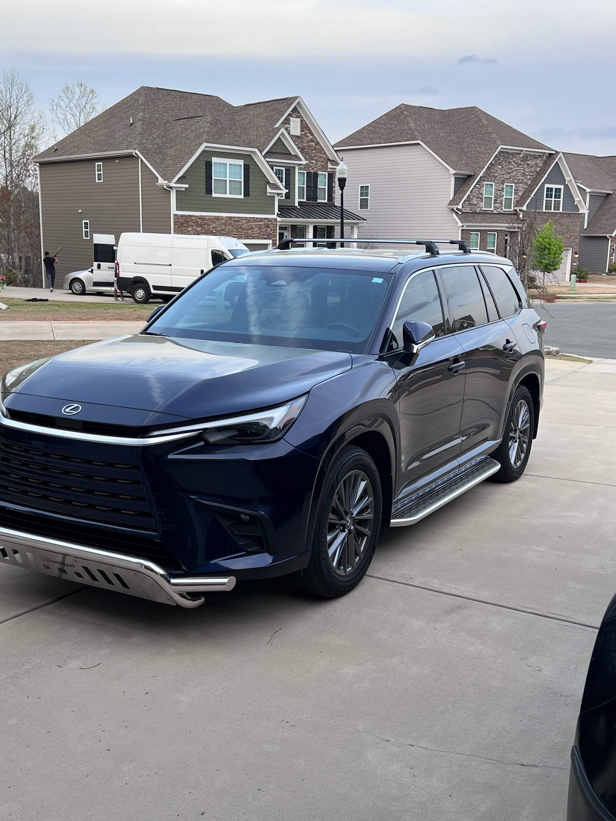 For Lexus TX 2023-2025 Roof Rack Cross Bars Flush Rail Pro 2 Alu Silver