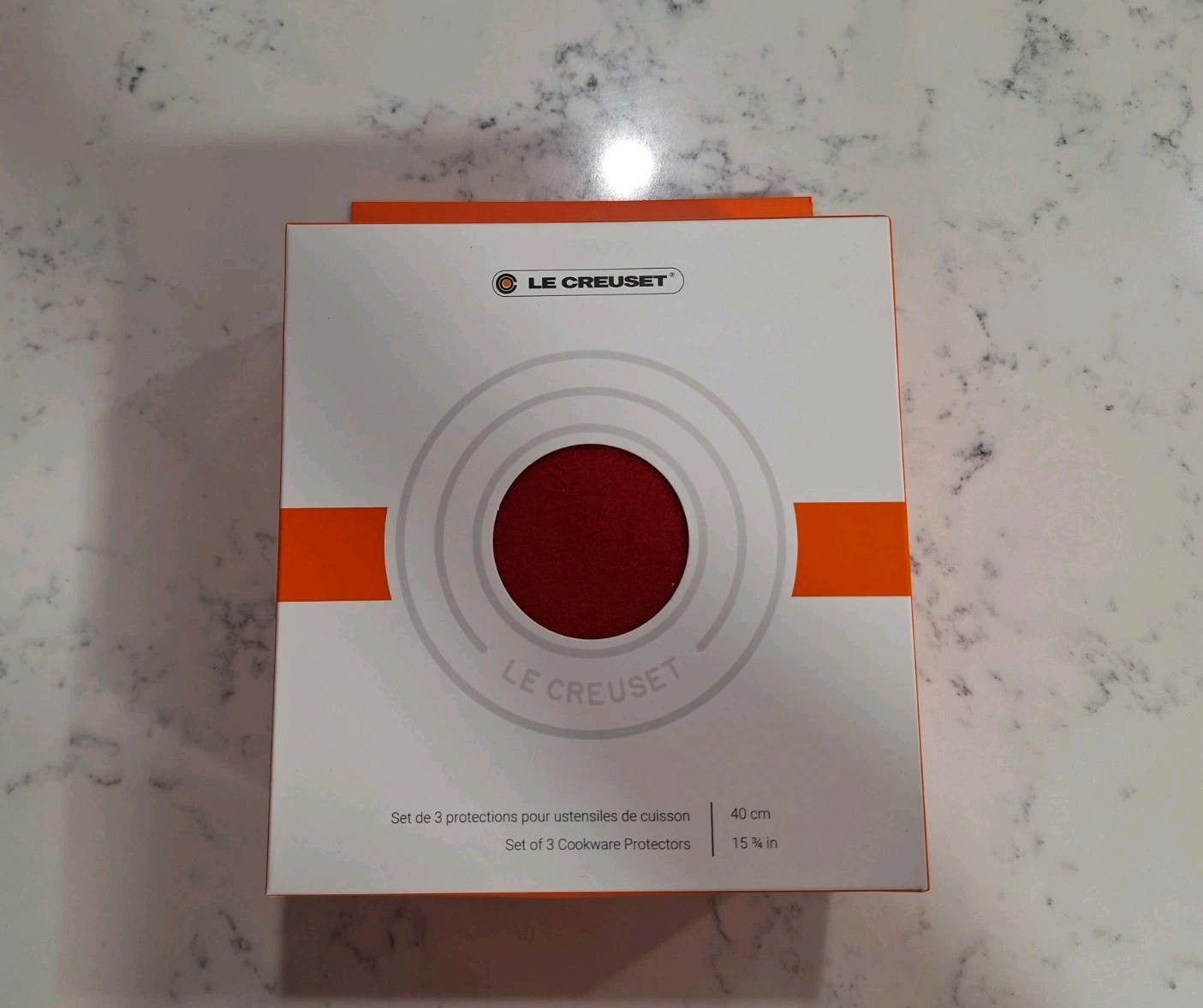 Le Creuset Felt Cookware Protectors - Set of 3, Red, 15.75in, ST00150000060001