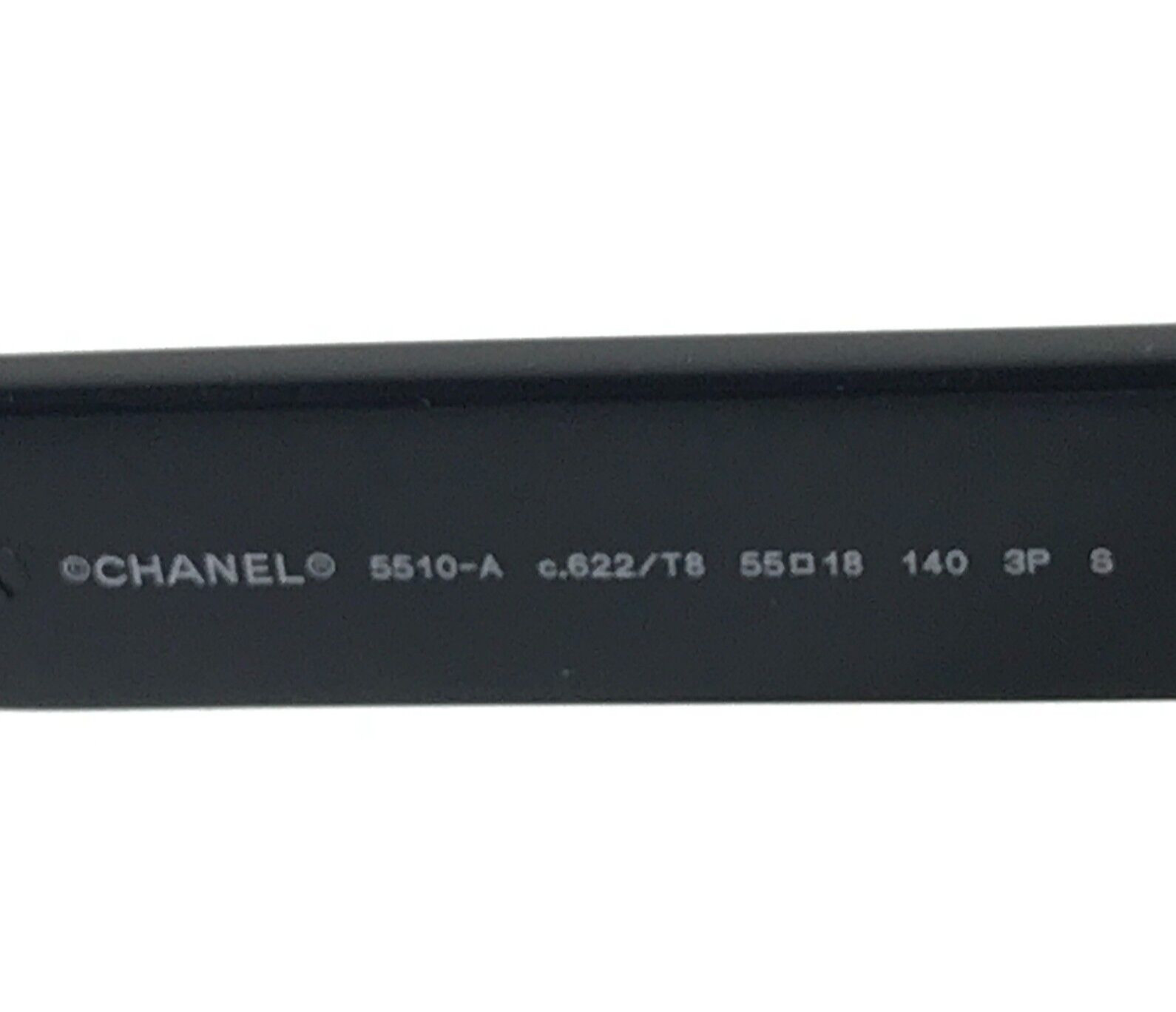 Chanel Sunglasses 5510-A c.622/T8 Black Asian Fit Frames w Gray Polarized Lenses