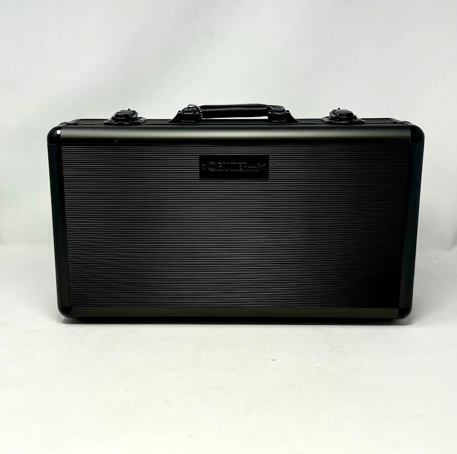 * GANDER MTN * DOUBLE PISTOL CASE ' BLACK ' HEAVY GAUGE ALUMINUM '