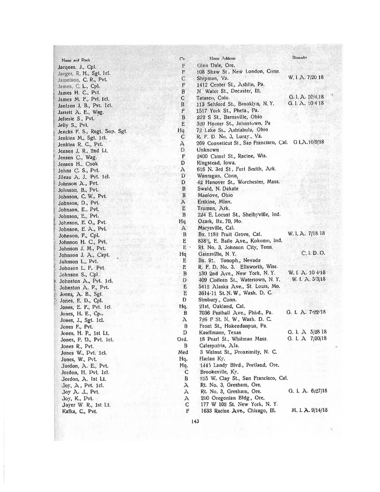 WW I US Army 1st Engineer Regiment 1st Division Big Red One Roster Awards Book