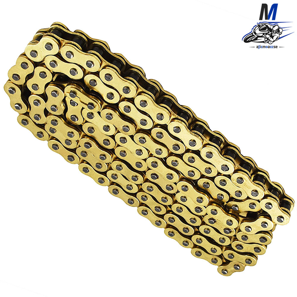 With O-Ring Drive Chain Gold Color for ATV Motorcycle 525 Pitch 120 Links New