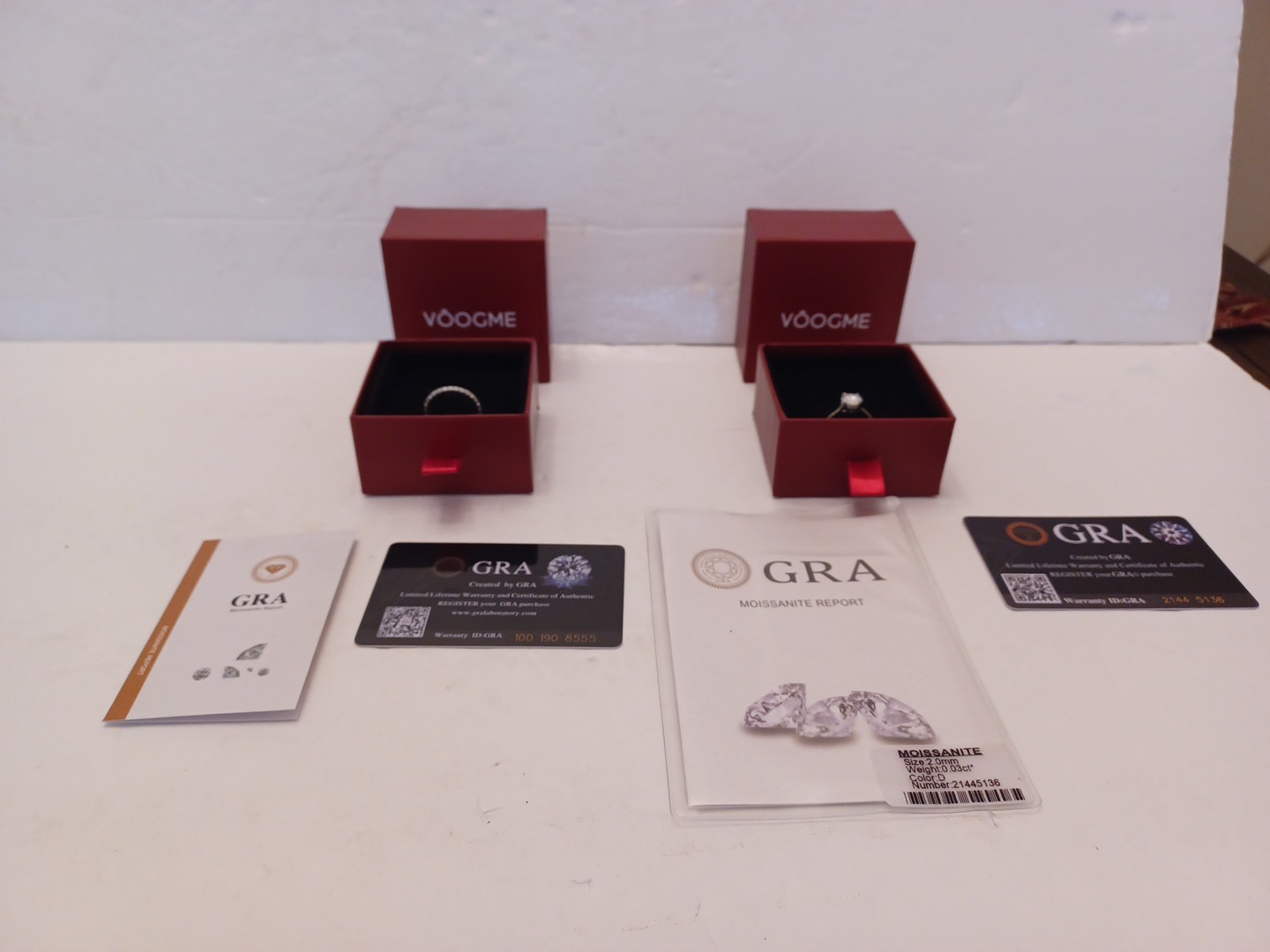 925 Sterling Moissanite 2.0 Ct Engagement Ring Sz 7 & Matching Wedding Ring NEW