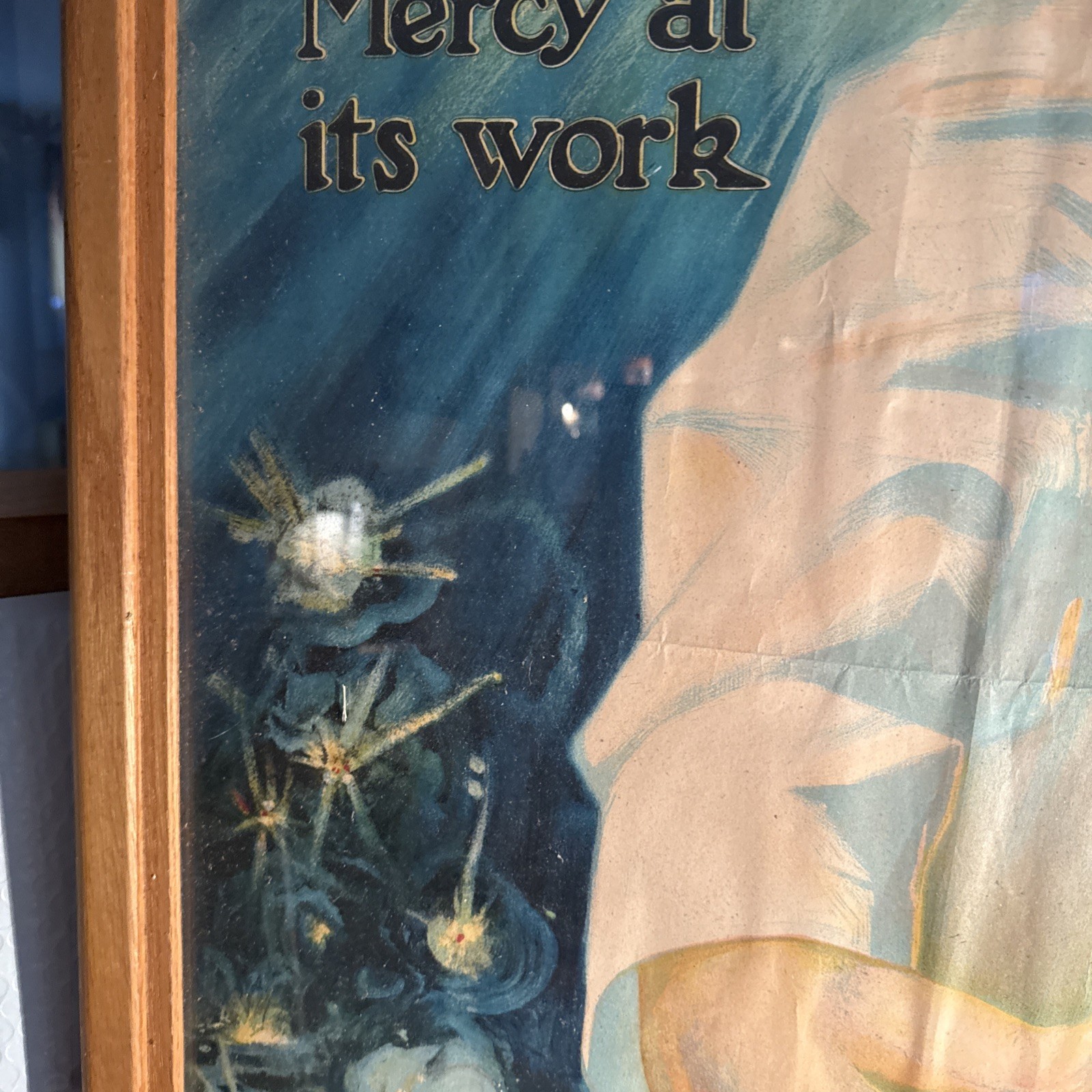 WW1 "Keep This Hand of Mercy as its Work" Red Cross Poster (20" X 27") 1918