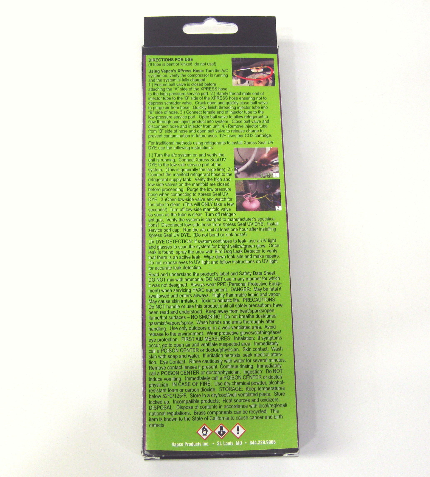 Vapco HVAC XPress Refrigerant Sealant w/ UV Dye 1.5 to 5 Ton XPS-5T-SD