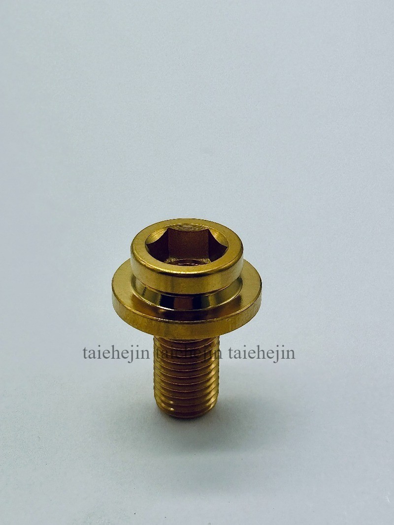 M8x15mm Bike Crank Titanium Bolts Screws Square Taper Bottom Bracket Ti Bolt Cap