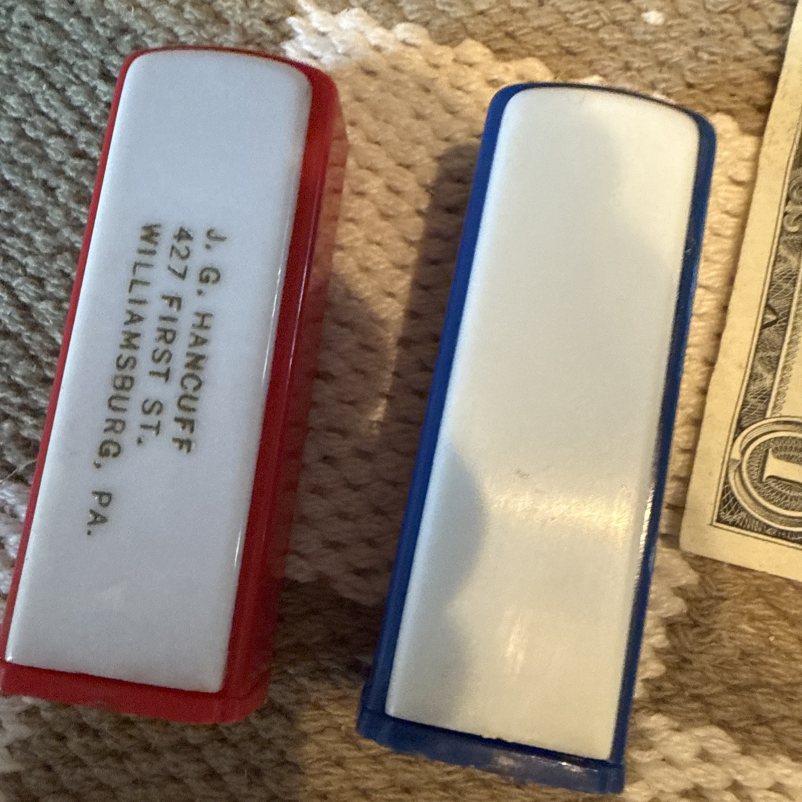 Vintage 1950 S Plastic ESSO Gas Pump Salt And Pepper Shakers