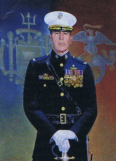 USNA 20x30 Print SIGNED by Colonel John Ripley USMC Navy Cross recipient w/COA