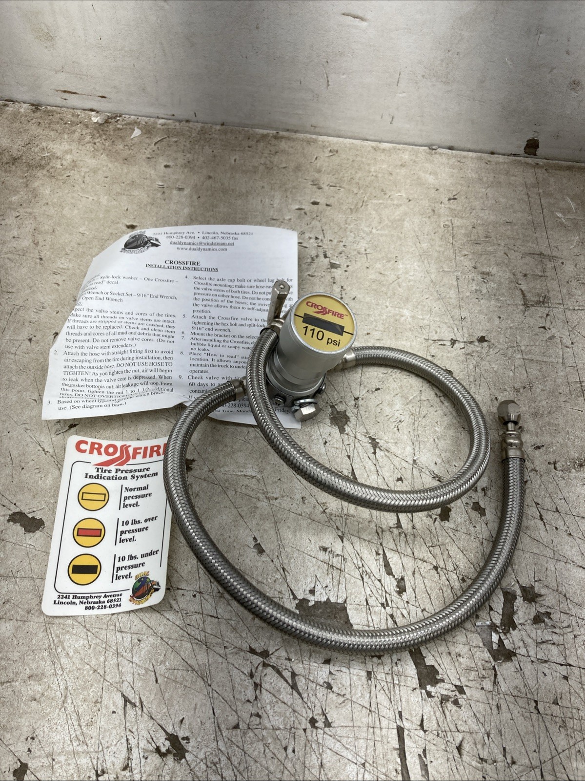 Crossfire Dual Tire Pressure Equalization System CF110ST (New Old Stock)