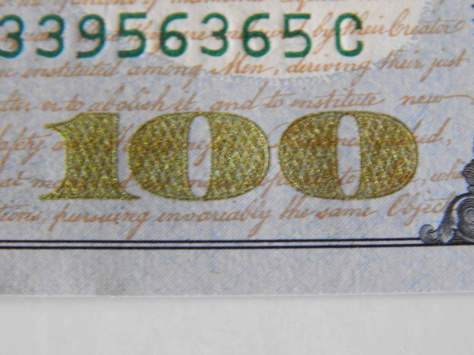 THE BRAND NEW U.S. $100 ONE HUNDRED DOLLAR BILL UNCIRCULATED ITEM #1736.