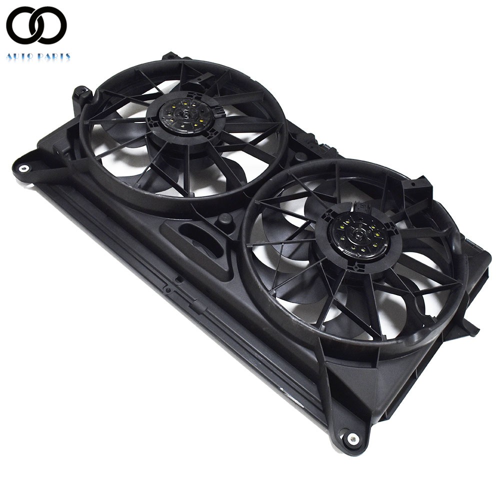 Radiator Condenser Cooling Fan For Silverado Yukon Sierra 5.3L 6.0L 6.2L 4.8L