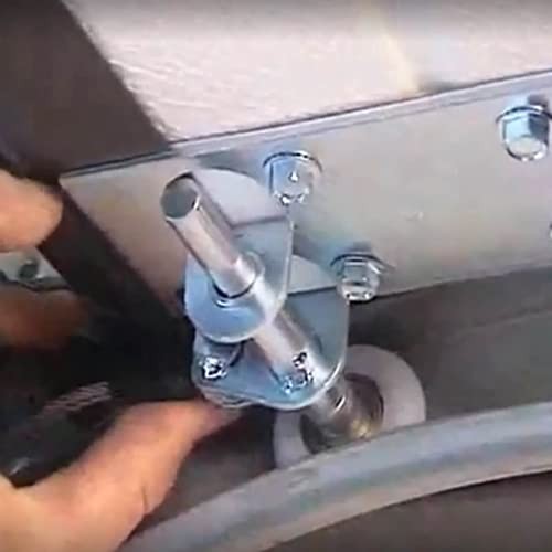 Nylon Garage Door Rollers, 4" Stem, Quiet Wheels for Garage Door Track