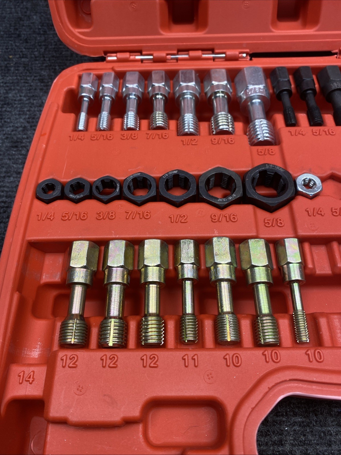 NOS Thread Repair Kit UNC UNF & Metric Thread Chaser Set Rethread Repair Tool