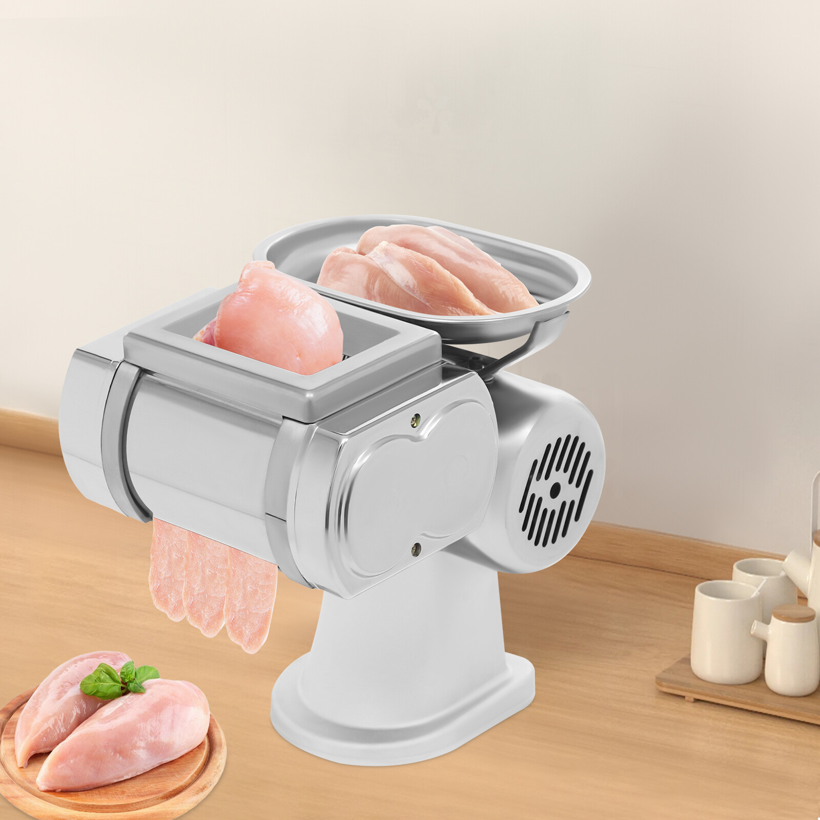 600W Meat Cutter Machine 2.5mm Thickness Electric Meat Cutter Food Slicer Cutter