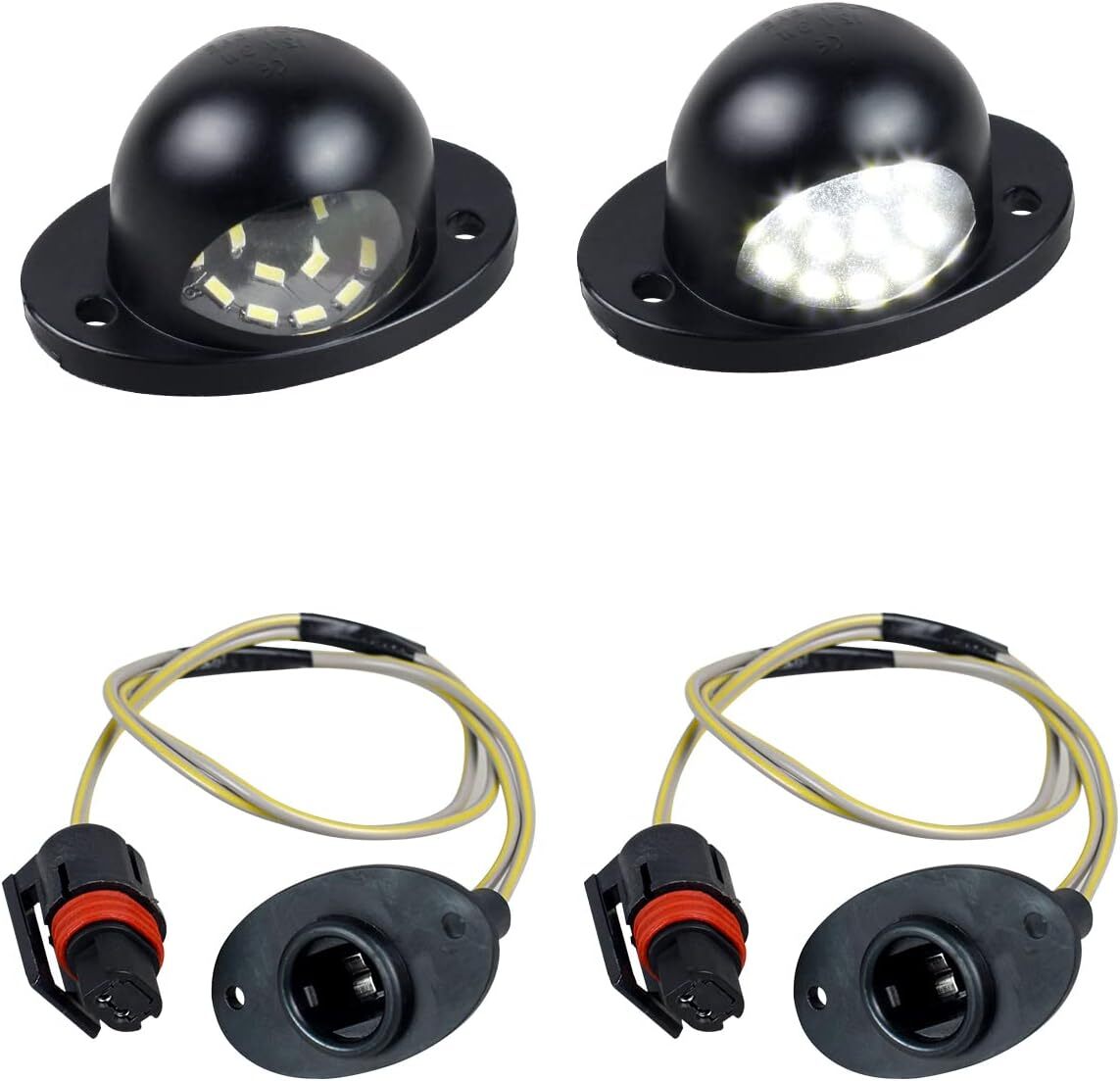 For 1994-2002 Ram 1500 2500 3500 LED License Plate Tag Light With Wire Harness