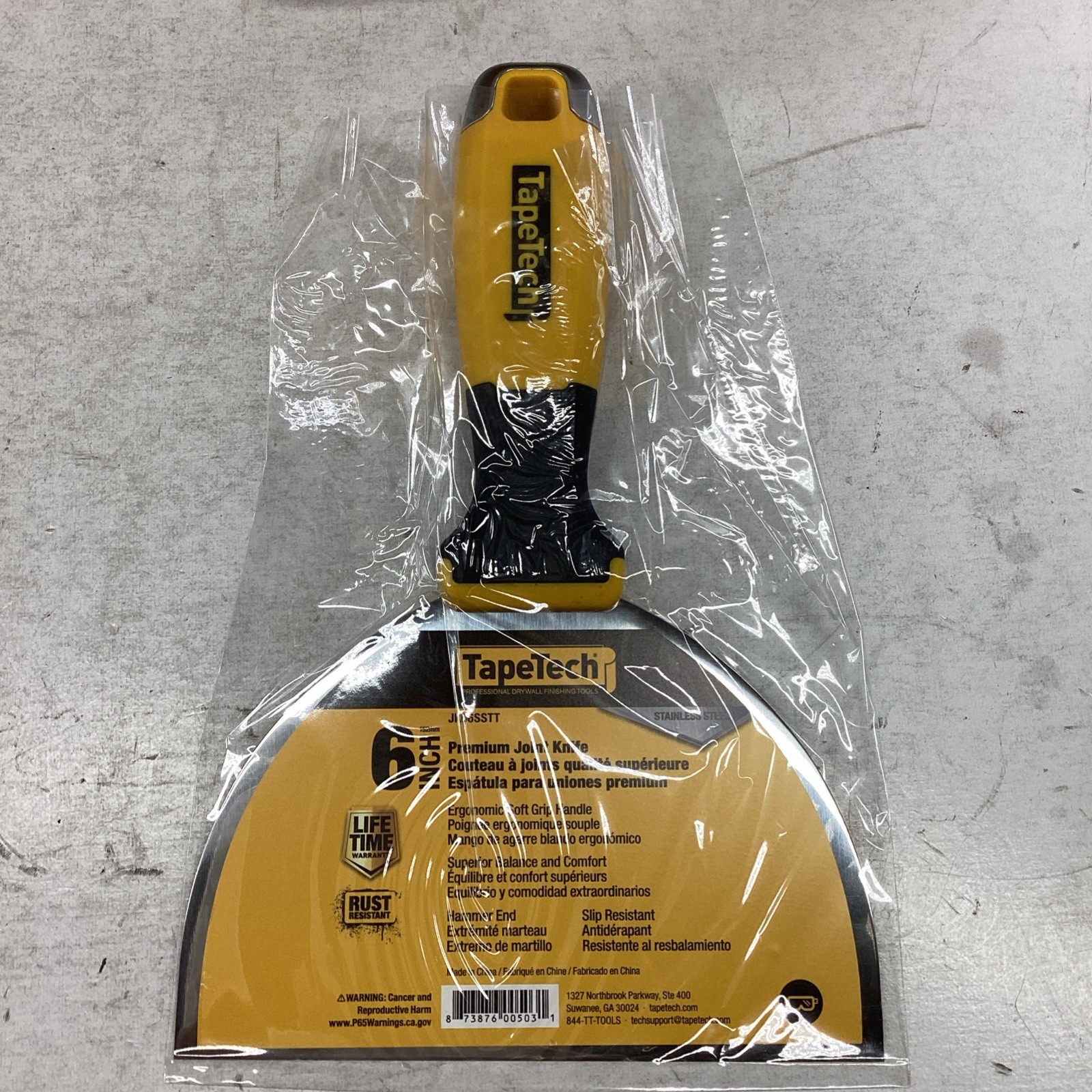 2x Tapetech JK06SSTT Stainless Steel Drywall Joint Knife 6"