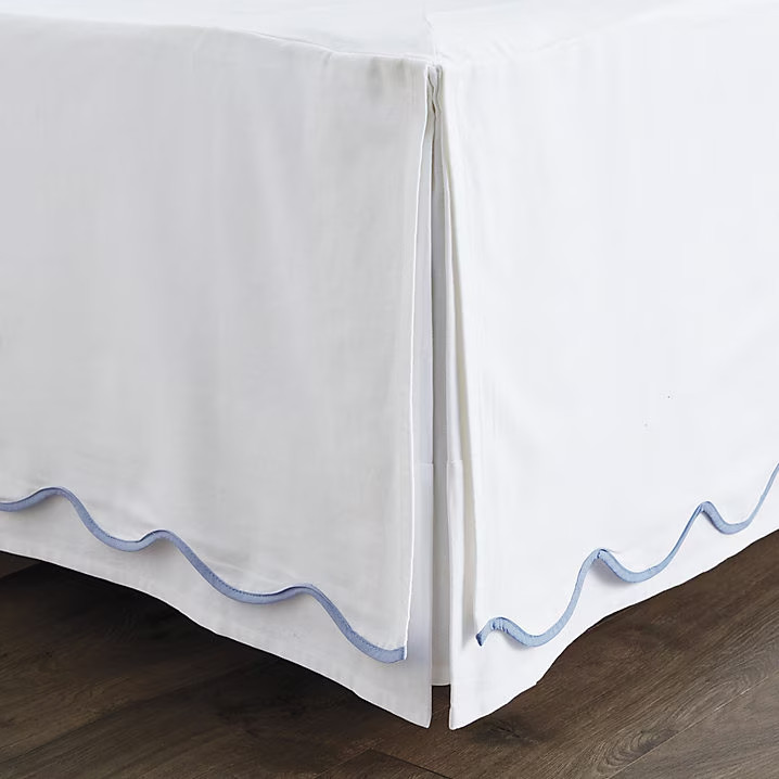 Ballard Designs Emma Scalloped Bed Skirt - No Import Fees