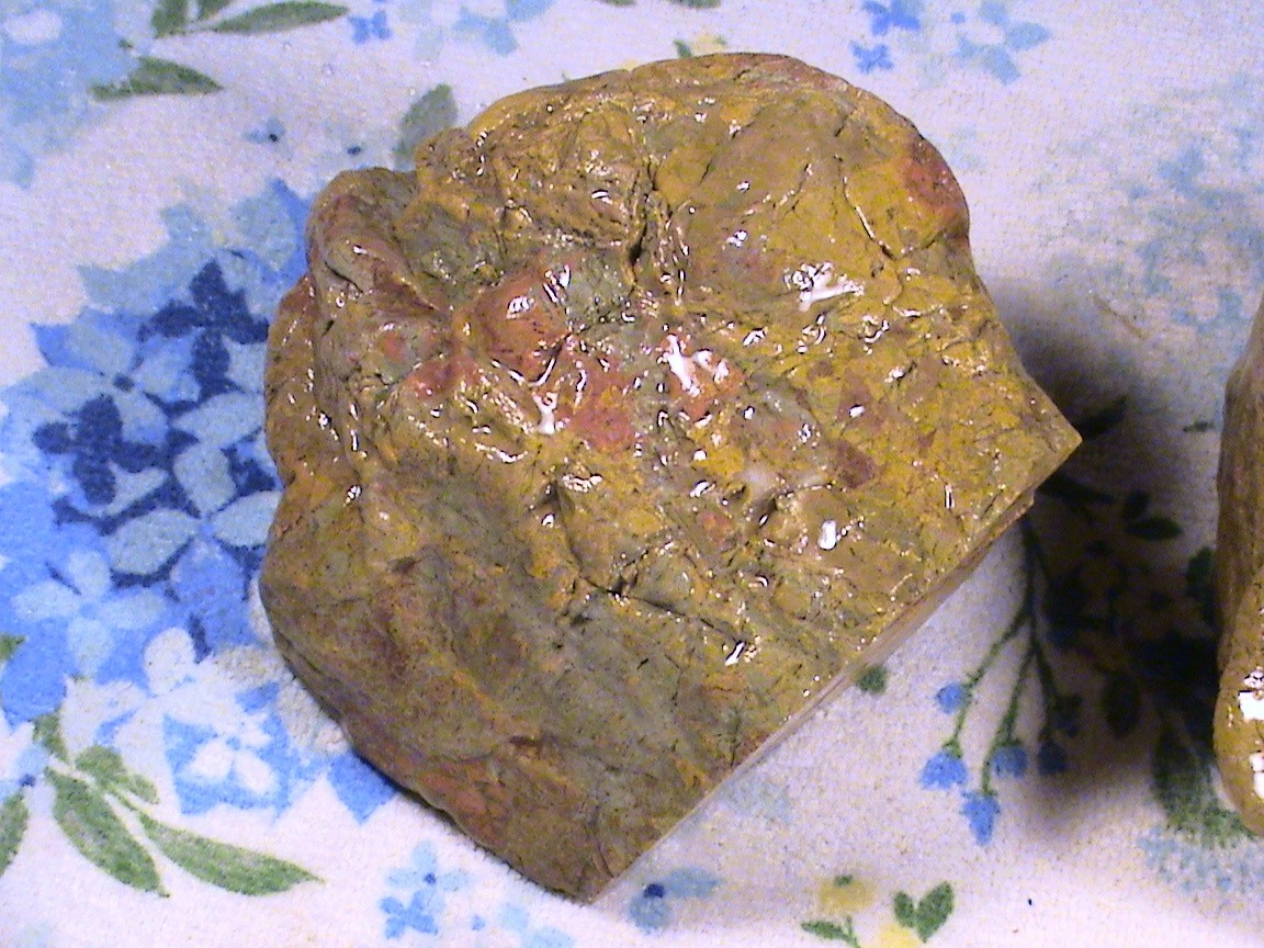 Mixed Yellow Jasper Agate Lot, Rough Natural Lapidary Rocks, 5 LBS, 6 OZ, #291