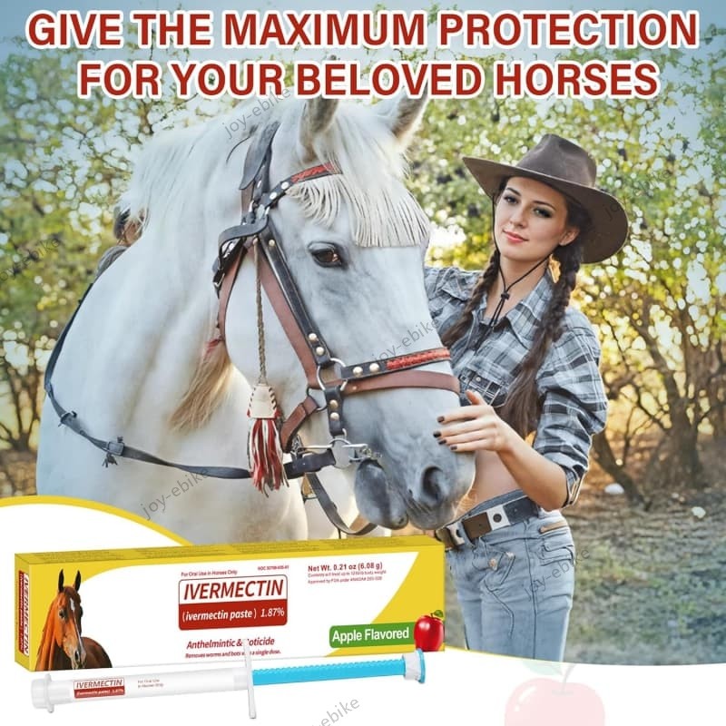 12 Pack Horse Dewormer Paste Apple Flavor Exp 10/27