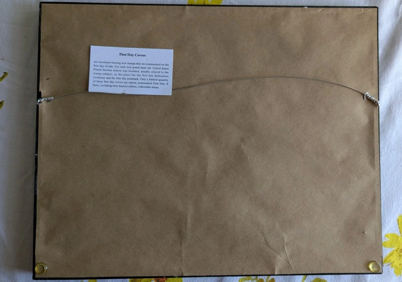 American Quilts First Day Cover Stamps 1978 Full Set Professionally Framed