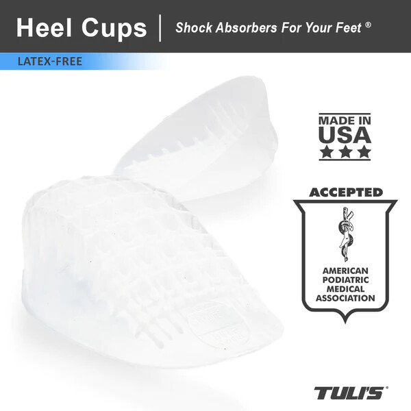 Tuli's Heavy Duty GEL Heel Cups (PAIR) ALL Sizes Available