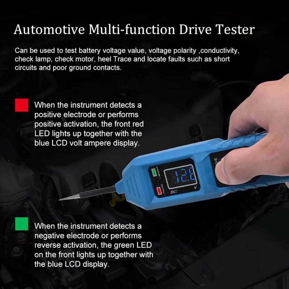 6-48V Automotive Digital Power Probe Circuit Electrical Tester Device System