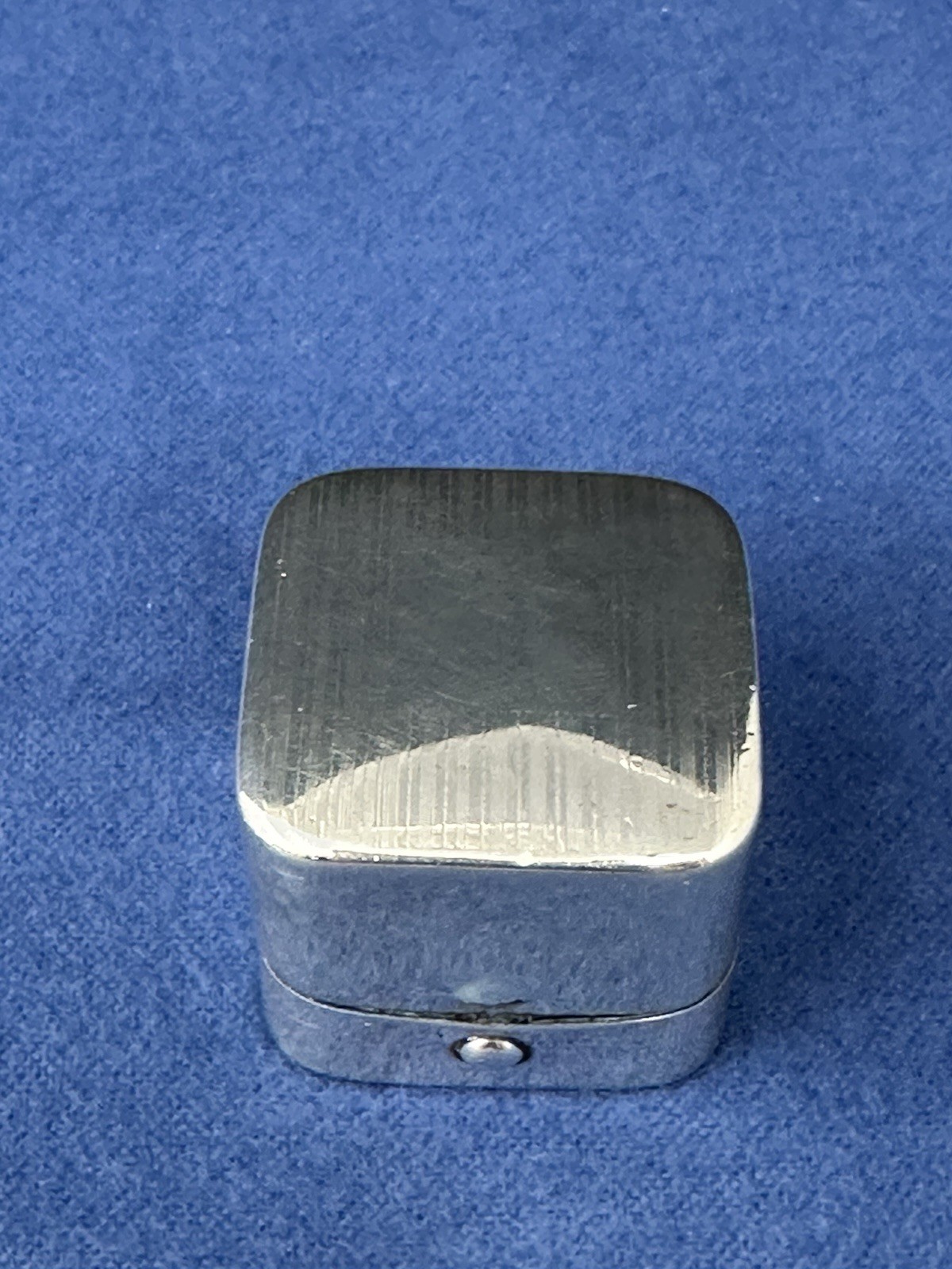 AMERICAN ART DECO STERLING RING BOX NO MONO