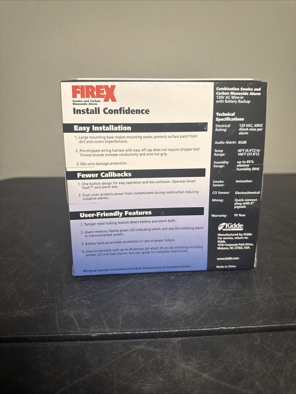 NEW Kidde KN-COSM-IBA Hard-Wired Combination Smoke & Carbon Monoxide Alarm