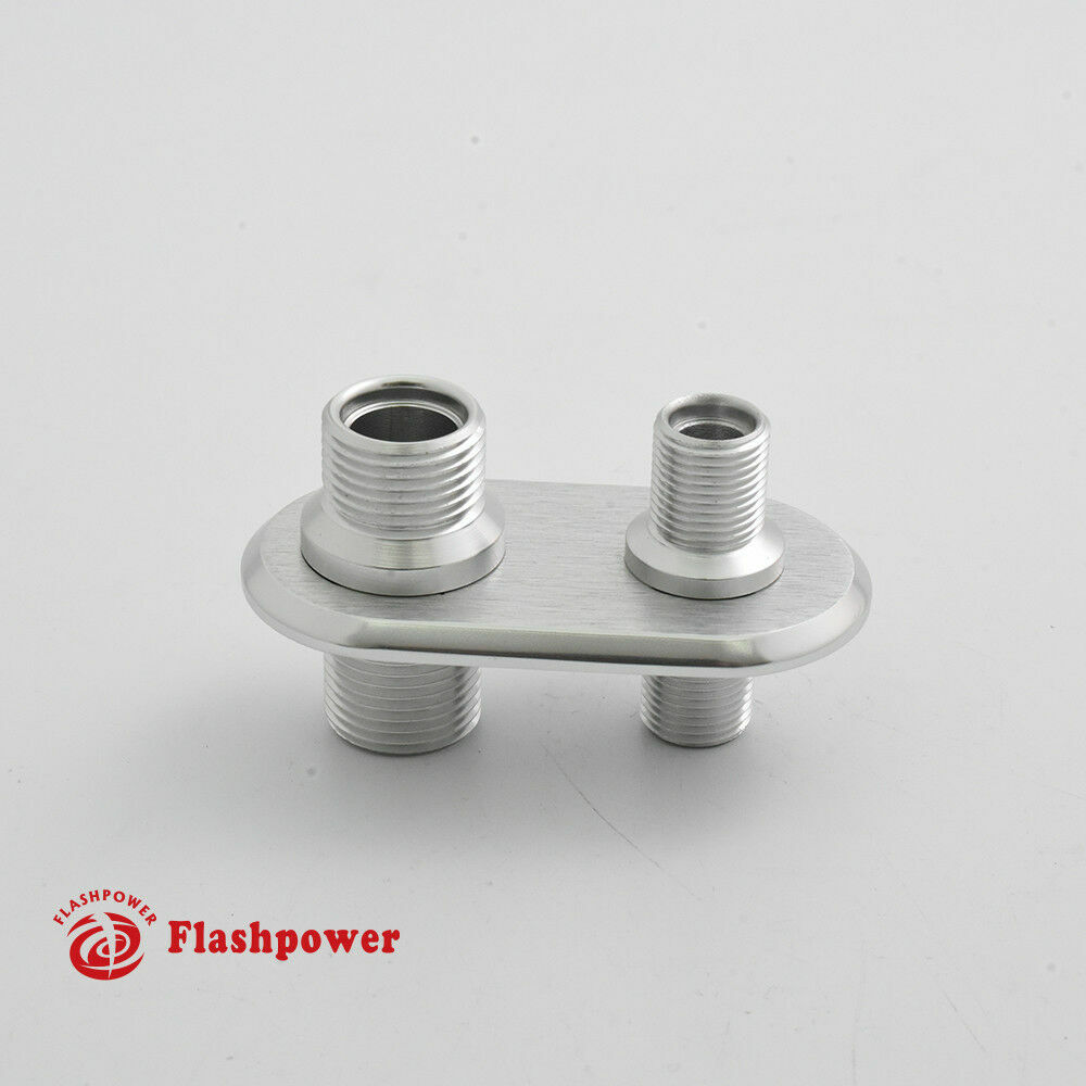 2-Port Billet Aluminum Firewall Heater & A/C  Bulkhead Connector Hot Rod
