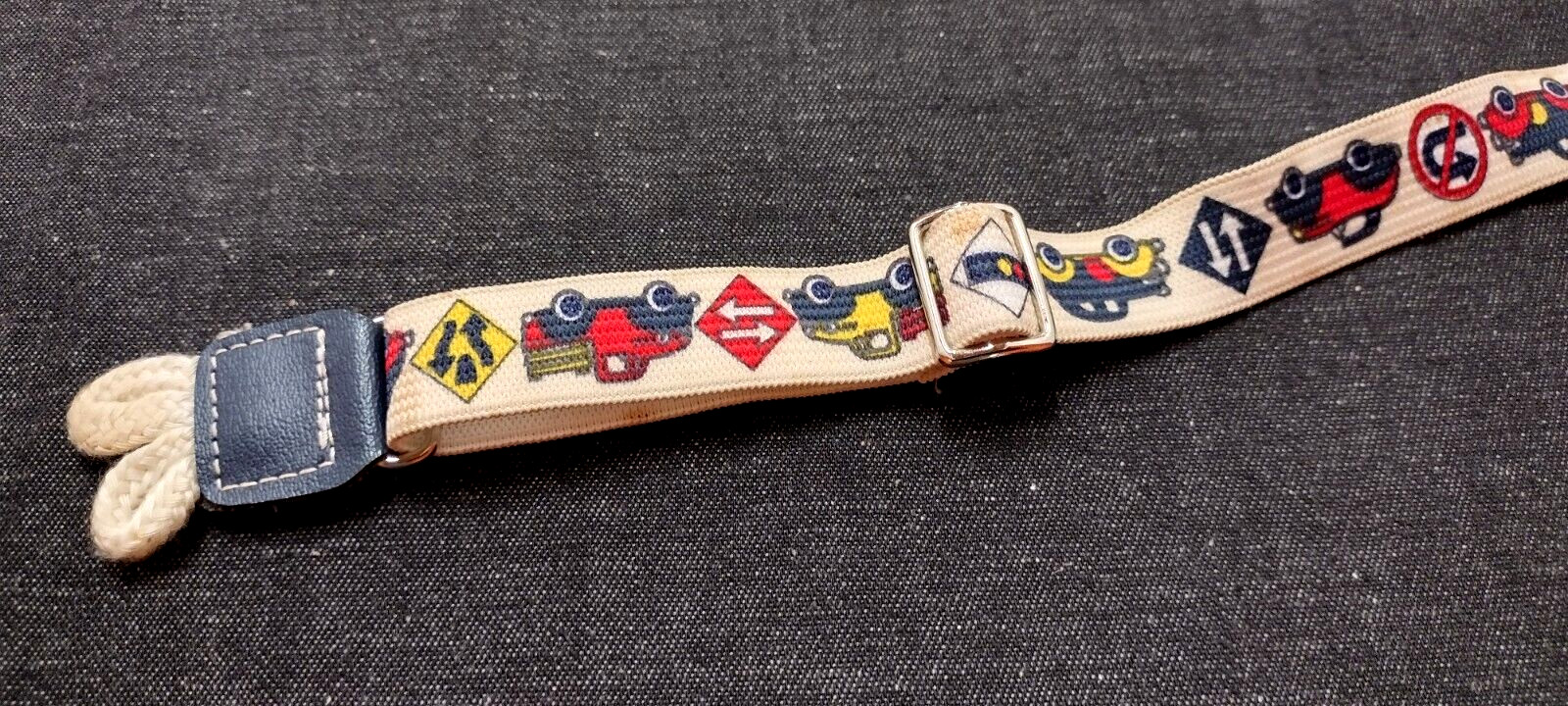 Toddler Suspenders VINTAGE AUTOMOBILES - PROBABLY 70s DOES 1940S ? AS IS