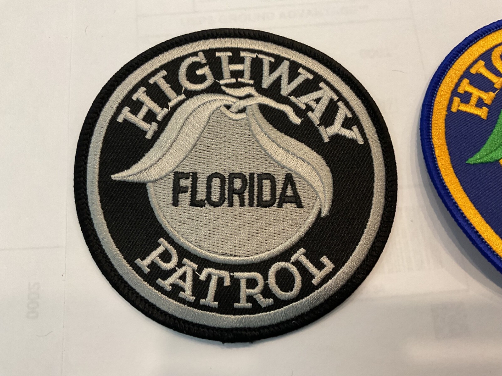 Florida Highway Patrol collectable Patch Set 2 pieces New