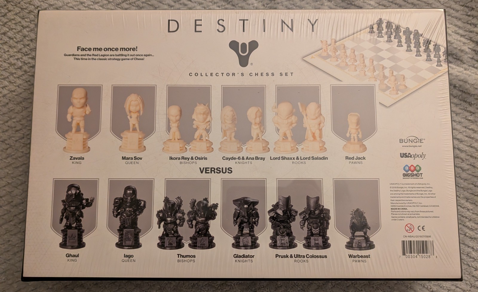 DESTINY COLLECTOR'S CHESS SET NEW UNOPENED BUNGIE D2 TABLETOP 32 HEROES!